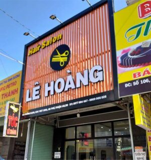 Biển thanh lam tôn chữ nổi