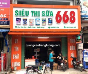 Biển alu chữ nổi