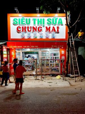 Biển alu chữ nổi